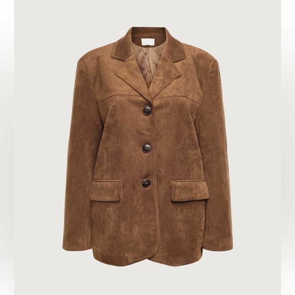 COPY - OAK + FORT vegan suede blazer - Picture 7 of 8